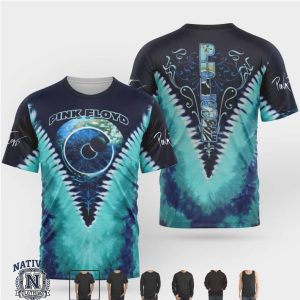 Pink Floyd Pulse Eye Galaxy Tie Dye Graphic Apparel
