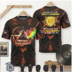 Pink Floyd Shine On Crazy Diamond Koi Fish Classic Rock Music T Shirt
