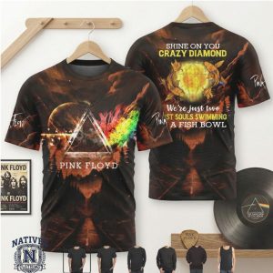 Pink Floyd Shine On Crazy Diamond Koi Fish Classic Rock Music T Shirt