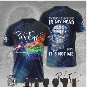 Pink Floyd Skull Prism Abstract Art Rock Band Music T Shirt