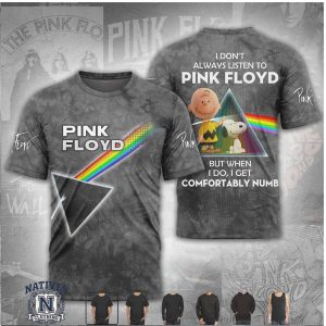 Pink Floyd Snoopy Comfortably Numb Cartoon Music T Shirt
