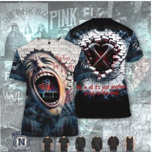 Pink Floyd The Wall Brick Smashed Face Classic Rock Band T Shirt