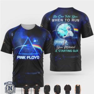 Pink Floyd Time Lyric Clock Prism Galaxy Graphic Apparel