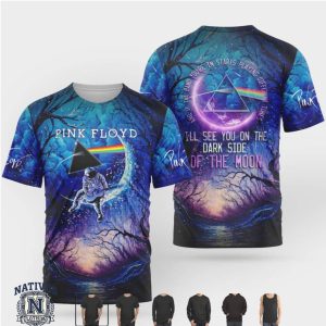 Pink Floyd Tree Moon Astronaut Dark Side Hoodie