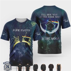 Pink Floyd Wolf Dark Side Of The Moon Galaxy Music T Shirt