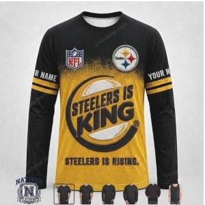 Pittsburgh Steelers Custom Name Steelers Is King Graphic Apparel