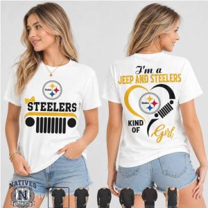 Pittsburgh Steelers Jeep Kind Of Girl Heart T Shirt