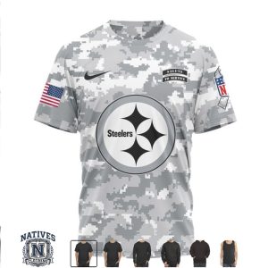 Pittsburgh Steelers Salute To Service Camo Custom Name Jersey T Shirt