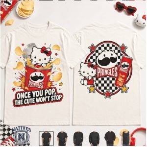 Pringles Hello Kitty Once You Pop The Cute Wont Stop T Shirt