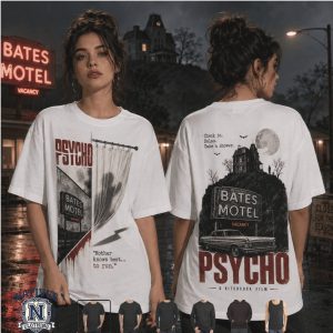 Psycho Horror Movie Bates Motel Shower Scene Vintage T Shirt
