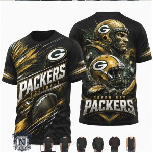 Green Bay Packers Football Helmet Graphic Performance T Shirt