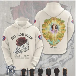 RIP Bob Weir 1947 2026 Grateful Dead Skeleton Rose T Shirt