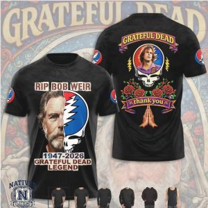 RIP Bob Weir Grateful Dead Steal Your Face Legend T Shirt