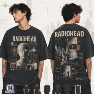 Radiohead Alternative Rock City Heart Graphic Band T Shirt