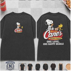 Raising Cane's Snoopy Chicken Fingers One Love T Shirt