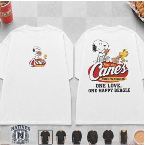 Raising Cane's Snoopy Chicken Fingers One Love T Shirt