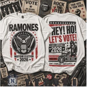 Ramones Midterm Election Voting Rock Band T Shirt