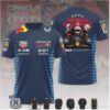 Red Bull Racing Tire Track Hexagon Pattern Motorsport T Shirt Red Bull Racing Tire Track Hexagon Pattern Motorsport T Shirt