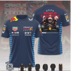 Red Bull Racing Max Verstappen Team World Champion T Shirt