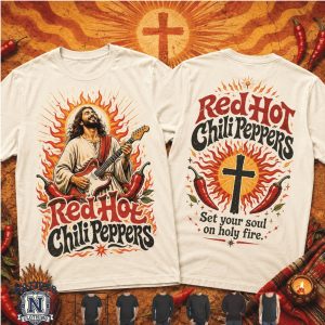 Red Hot Chili Peppers Jesus Holy Fire Christian Music T Shirt