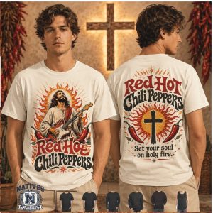Red Hot Chili Peppers Jesus Holy Fire Christian Music T Shirt