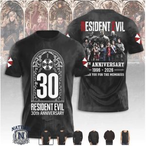 Resident Evil 30th Anniversary Umbrella Corp Logo T Shirt