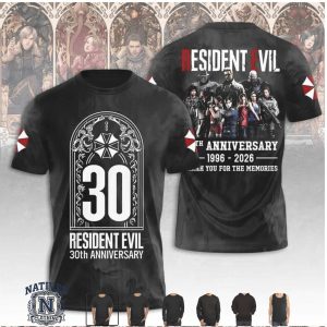 Resident Evil 30th Anniversary Umbrella Corp Logo T Shirt