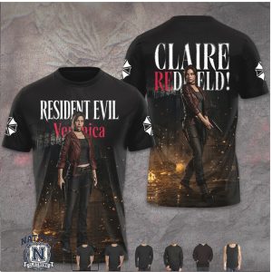 Resident Evil Claire Redfield Apocalypse Fire Graphic Hoodie