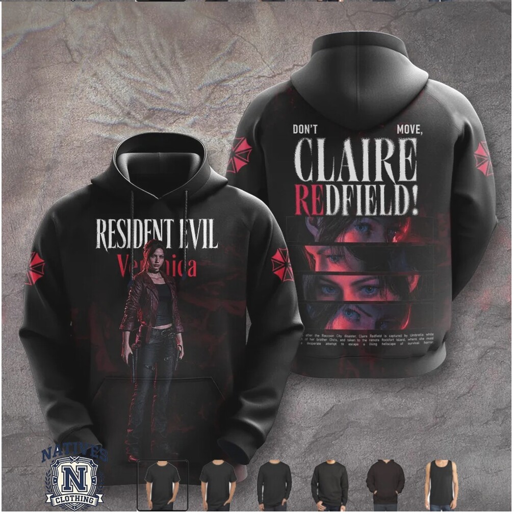 Resident Evil Claire Redfield Survival Horror Gaming Graphic T Shirt Resident Evil Claire Redfield Survival Horror Gaming Graphic T Shirt