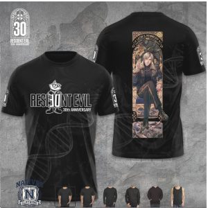 Resident Evil Leon Kennedy Gothic Stained Glass T Shirt
