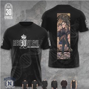 Resident Evil Leon Kennedy Gothic Stained Glass T Shirt