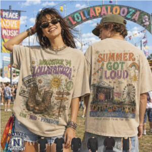 Retro Festival Lollapalooza Woodstock Summer Got Loud T Shirt