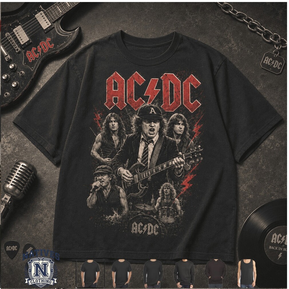 Rock Band ACDC Music Songs Jars Jam Vintage Concert T Shirt Rock Band ACDC Music Songs Jars Jam Vintage Concert T Shirt