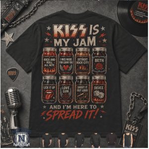 Rock Band Kiss Makeup Songs Jars Jam Vintage Concert Graphic T Shirt