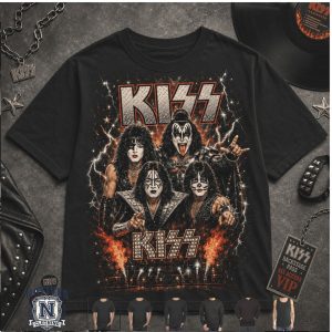 Rock Band Kiss Makeup Songs Jars Jam Vintage Concert Graphic T Shirt