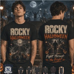 Rocky Balboa Halloween Boxing Gloves Fight Through Fright T Shirt