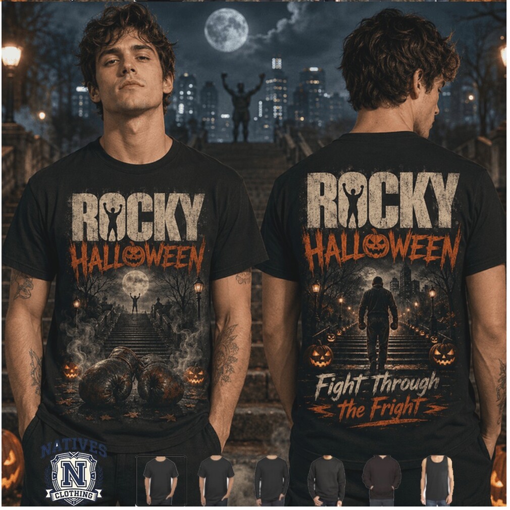 Rocky Balboa Halloween Boxing Gloves Fight Through Fright T Shirt Rocky Balboa Halloween Boxing Gloves Fight Through Fright T Shirt