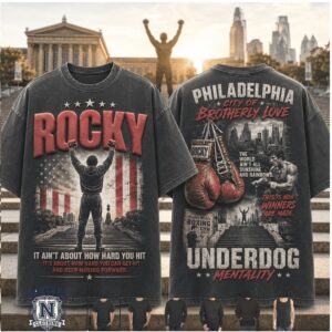 Rocky Philadelphia Underdog Mentality Boxing Movie T Shirt