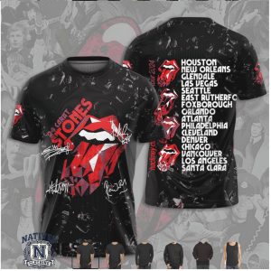 Rolling Stones 24 Carat Hackney Diamonds Tour 2024 Red T Shirt