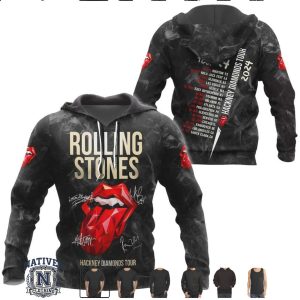Rolling Stones Hackney Diamonds Tour 2024 Crystal Tongue Shirt
