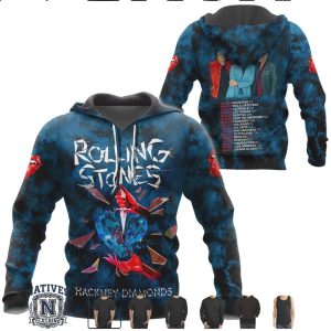 Rolling Stones Hackney Diamonds Tour 2024 Tie Dye Concert T Shirt