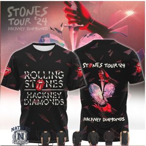 Rolling Stones Hackney Diamonds Tour 24 Dagger Heart Concert T Shirt
