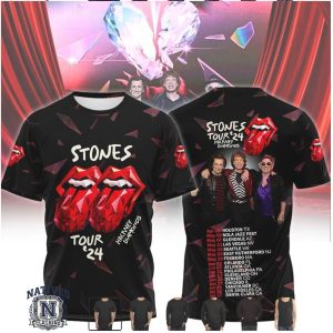 Rolling Stones Hackney Diamonds Tour 24 Double Tongue Band T Shirt