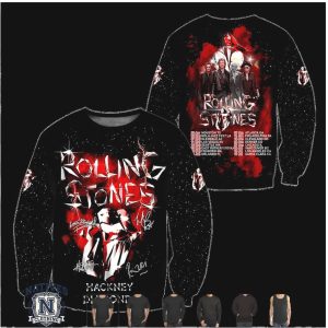 Rolling Stones Hackney Diamonds Tour Signatures Rock T Shirt