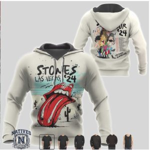 Rolling Stones Las Vegas Tour 2024 Desert Tongue Band T Shirt
