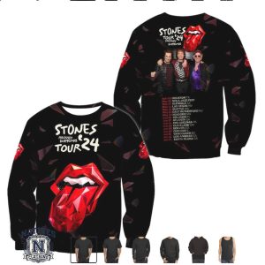 Rolling Stones Tour 2024 Hackney Diamonds Band Photo Tour T Shirt