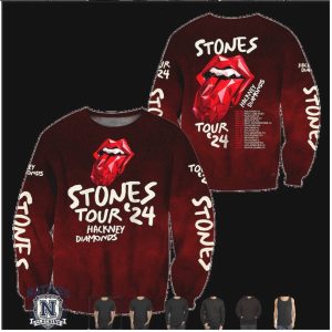 Rolling Stones Tour 24 Hackney Diamonds Tongue Rock T Shirt