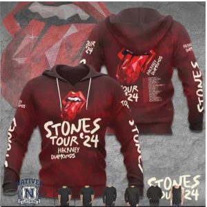 Rolling Stones Tour 24 Hackney Diamonds Tongue Rock T Shirt