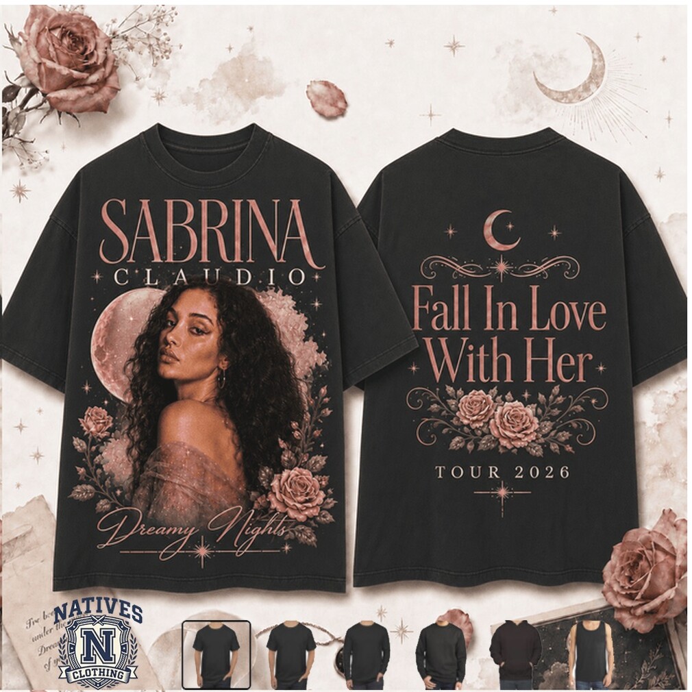 Sabrina Claudio Fall In Love With Her Tour T Shirt Sabrina Claudio Fall In Love With Her Tour T Shirt