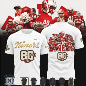 San Francisco 49ers 80 Years Football Team T Shirt